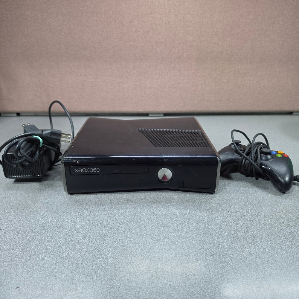 Microsoft Xbox 360 S Console 250GB Model 1439 Bundle & Controller-Tested Works